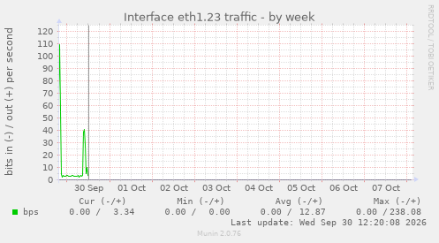 Interface eth1.23 traffic