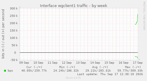 Interface wgclient1 traffic