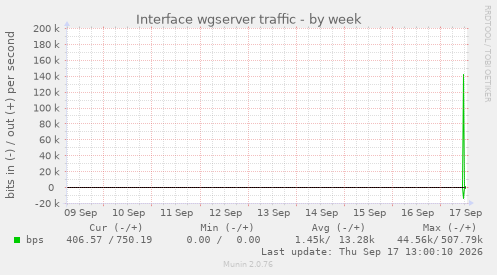 Interface wgserver traffic